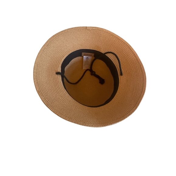 Furtalk Womens Wide Brim Straw Hat Adjustable Chin Strap Sun Garden - Picture 3 of 4